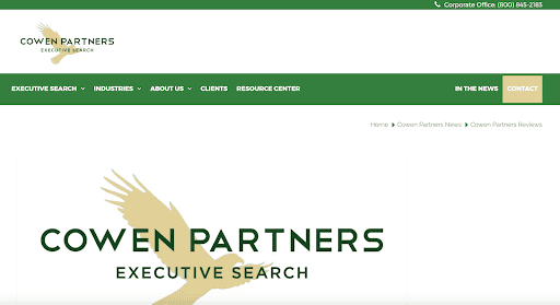 Cowen Partners - Top Sales Recruiters