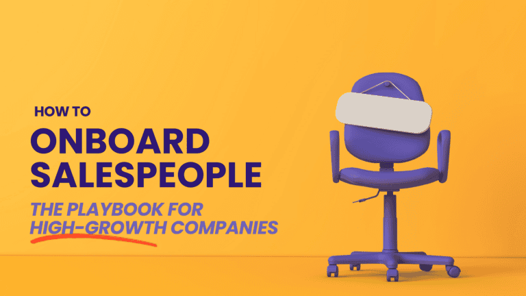 How to onboard salespeople for high-growth companies