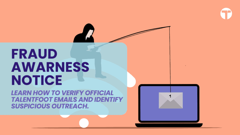 Scammers impersonating Talentfoot Employees using Gmail Addresses